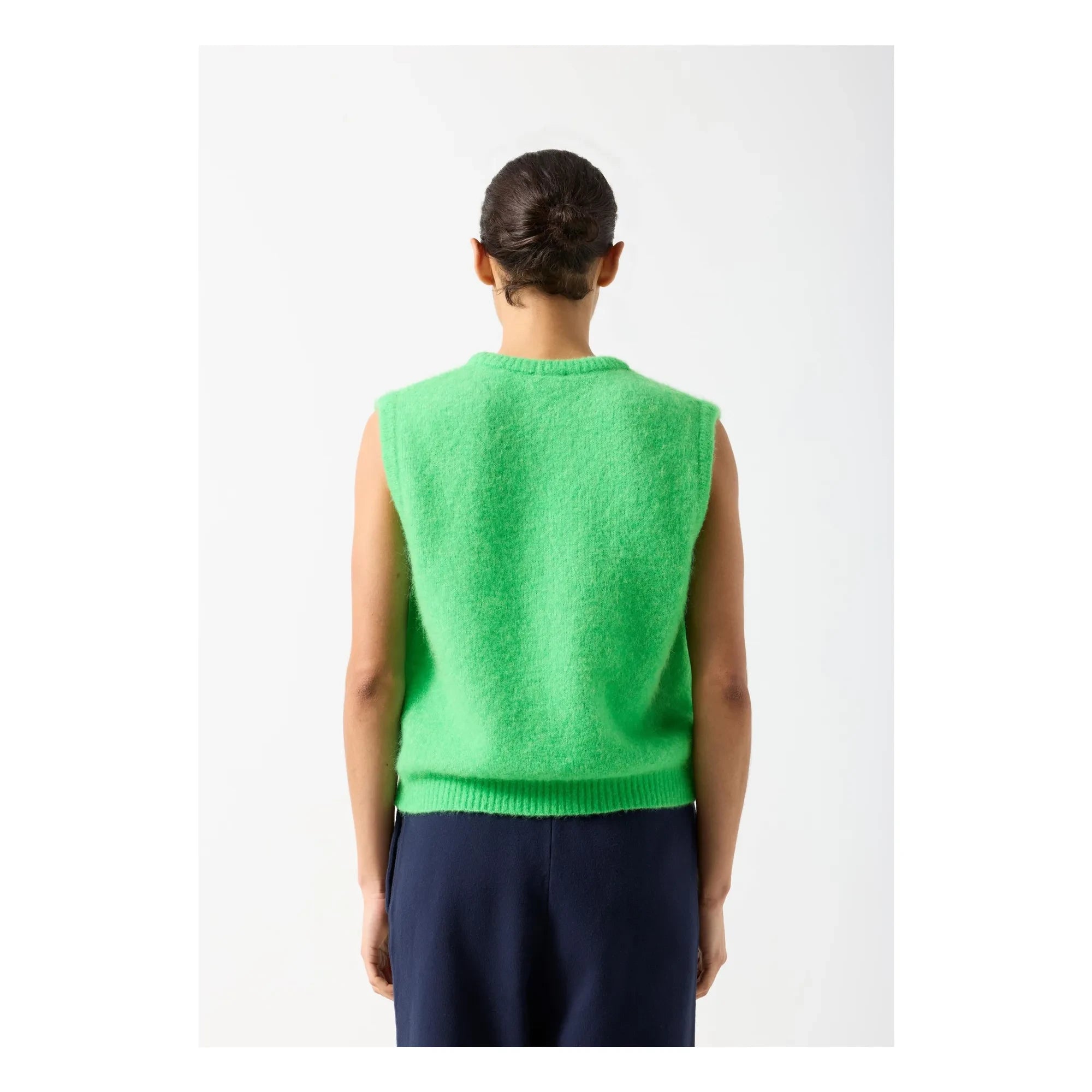 American Vintage - Vitow Wollpullover ohne Ärmel | Grün