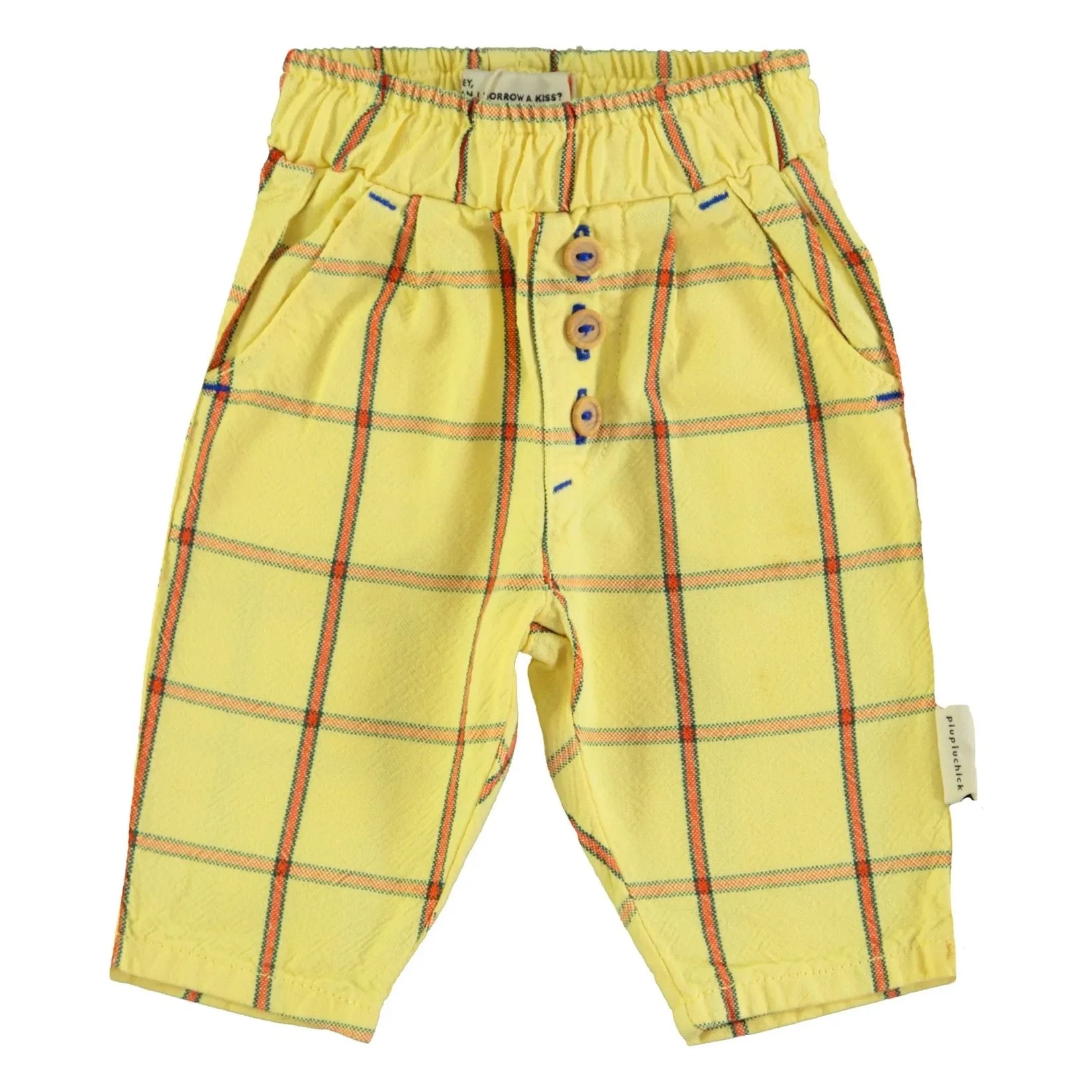 Piupiuchick - Pantalón Carreaux | Amarillo Pálido