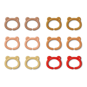 Liewood - Ganchos Multiusos Benedict - Set de 12 | Rosa