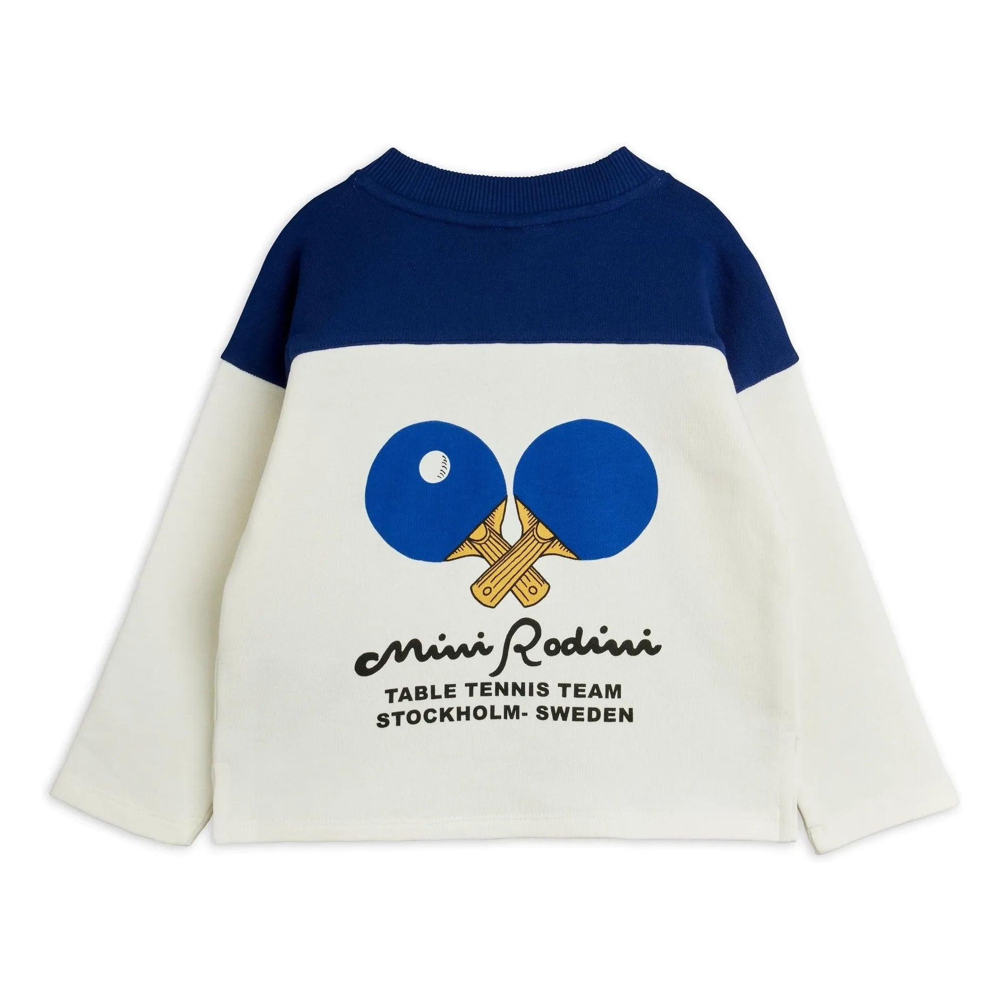 Mini Rodini - Organik pamuk Ping Pong sweatshirt | Beyaz