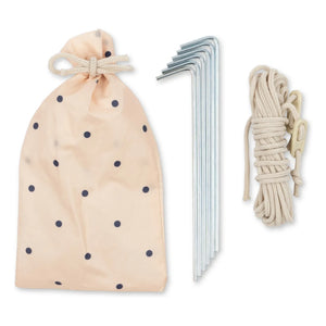 Konges Sløjd - Beige | Navy Dot Beach Tent