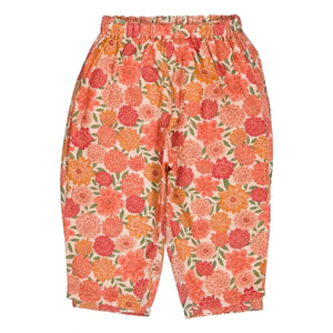 Loir - Nini Pantolon Organik Pamuk Çiçekler | Mercan