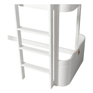 Oliver Furniture - Orta Yükseklikta Ahşap Mini+ Karyola 68x162cm | Beyaz