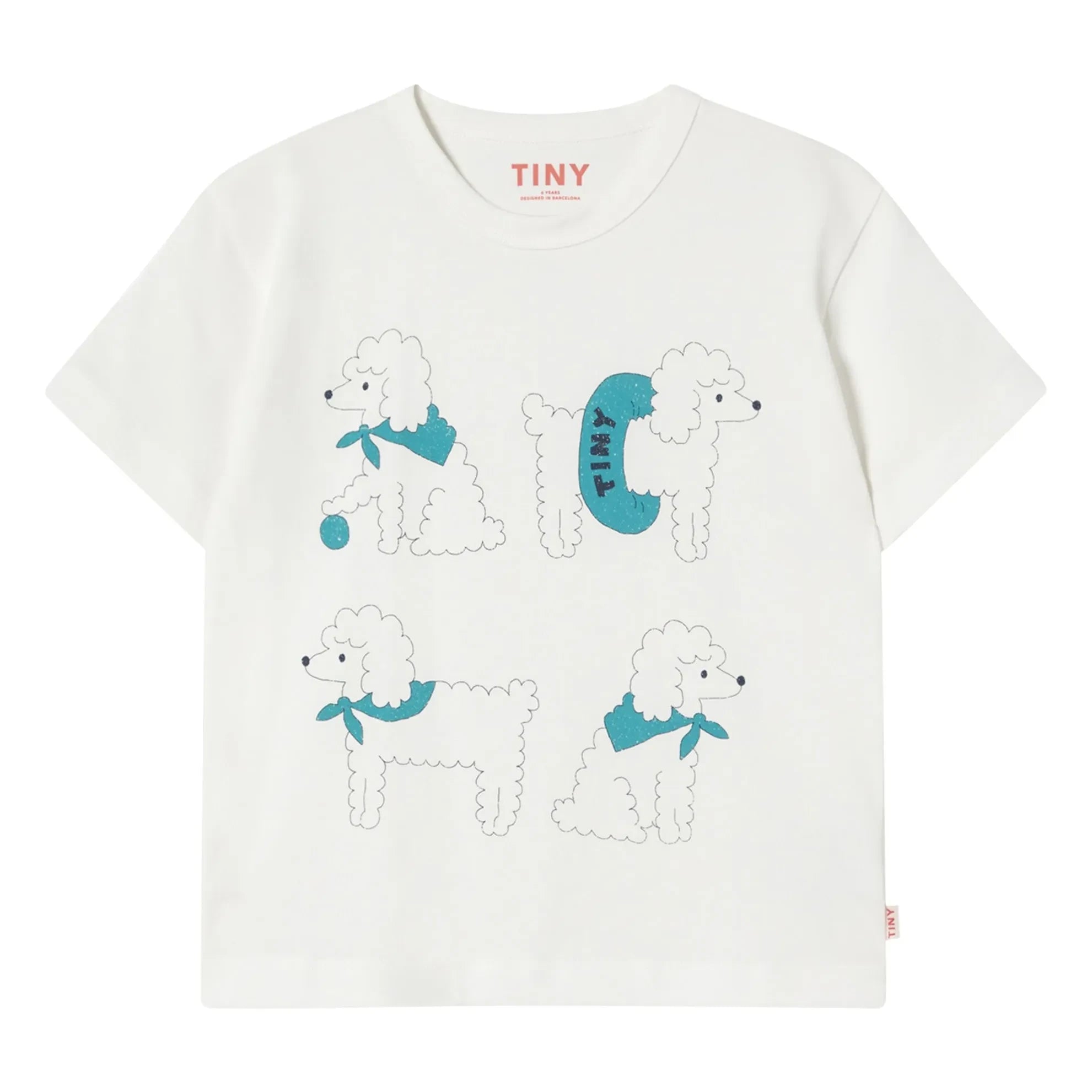 Tinycottons - Organik Pamuklu Köpek Tişörtü | Beyaz