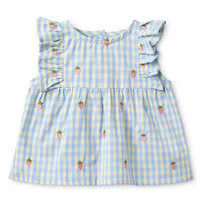 Flöss - Millie Vichy Oberteil und Shorts Set | Hellblau