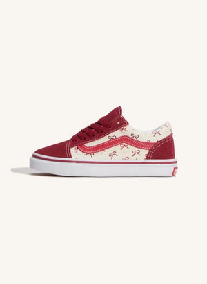 Vans - Old Skool Bağcıklı Düğümlü Sneakerlar | Kırmızı