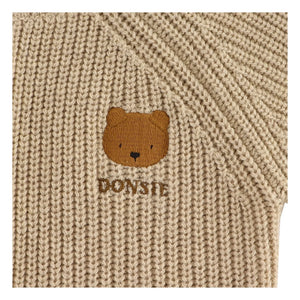 Donsje - Pelele de canalé de oso Dantje | Beige