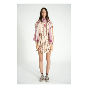 Sisters Department - Floral Pattern Sleeveless Blouse | Ecru