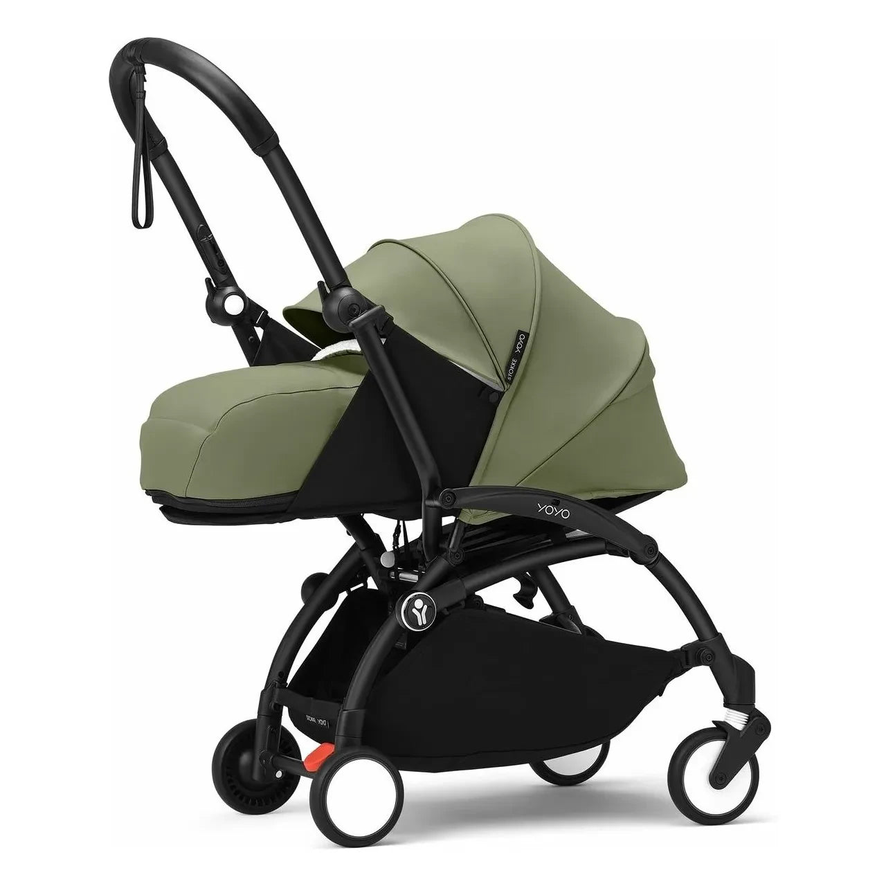 Stokke® - YOYO³ tam bebek arabası 0+ ve 6+ Siyah çerçeve | Zeytin