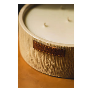 Côté Bougie - Striped Flat Candle - Dates