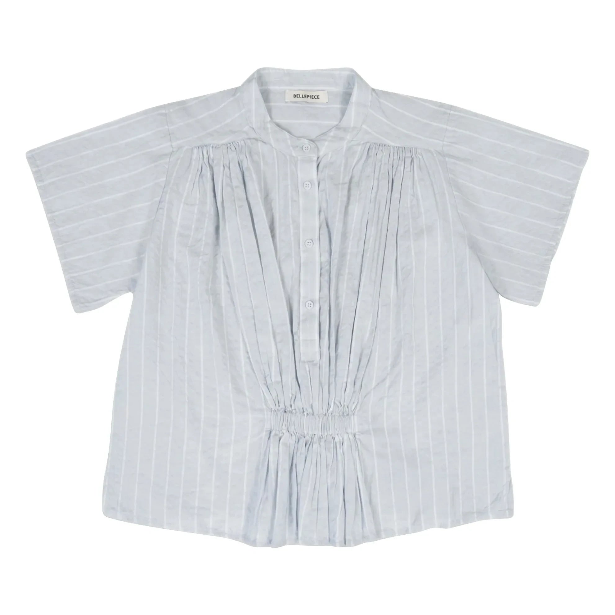 BELLEPIECE - Çizgili bluz Patrizia Cotton | Açık mavi
