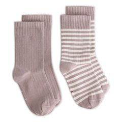 Gray Label - 2er Set Bio-Baumwollsocken | Pflaume