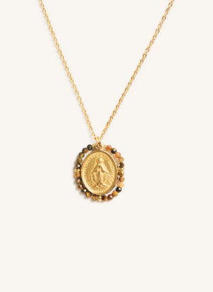 Palas - Santa Maria Değerli Kolye | Oeil de Tigre
