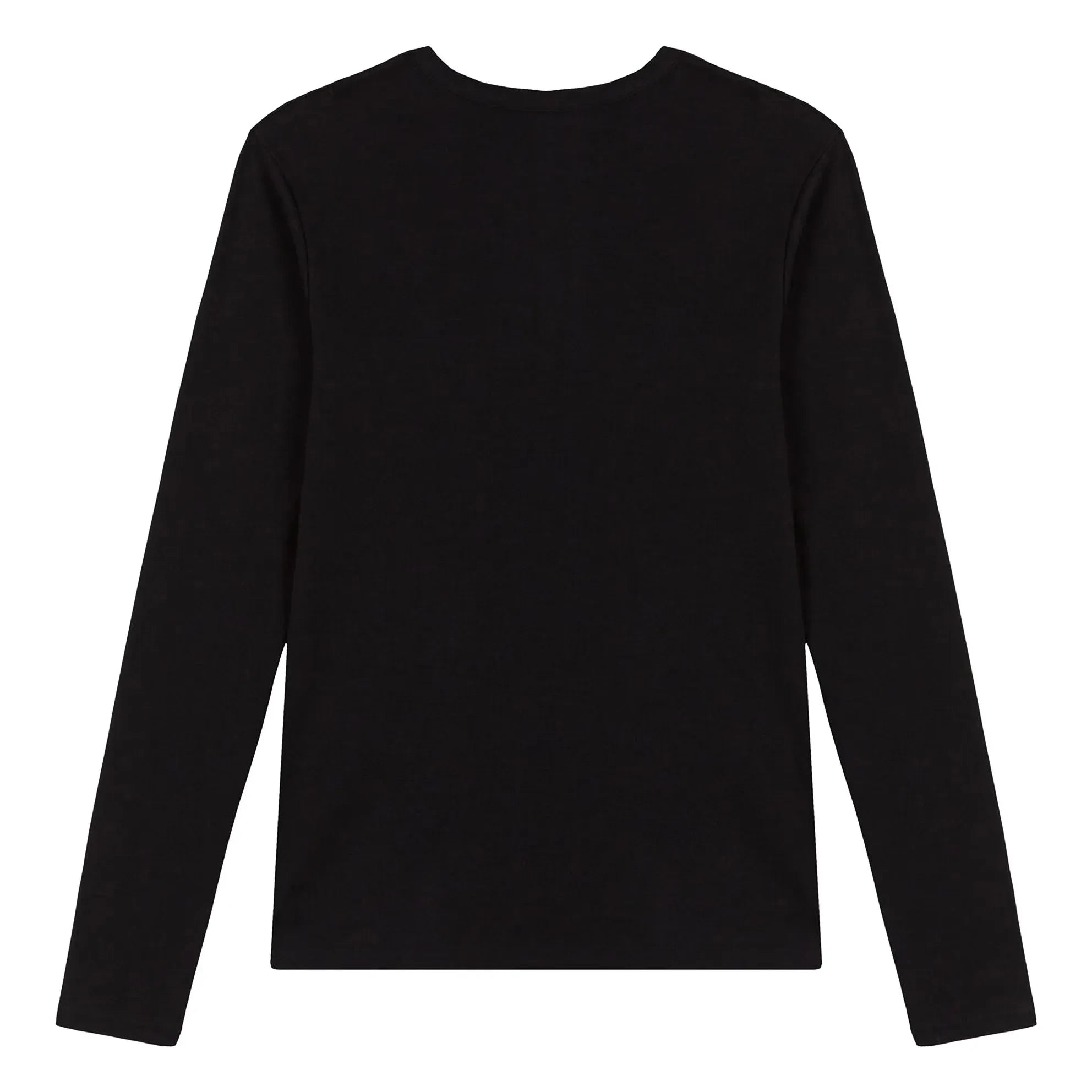 Petit Bateau - Camiseta icónica de manga larga - Colección Mujer | Negro
