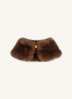 Chloé - Abnehmbarer Fleecekragen | Camel