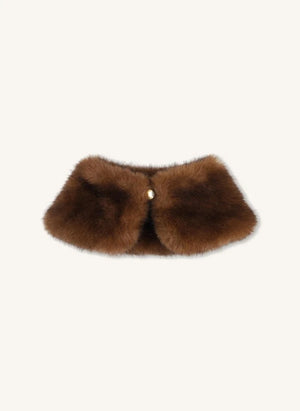 Chloé - Abnehmbarer Fleecekragen | Camel