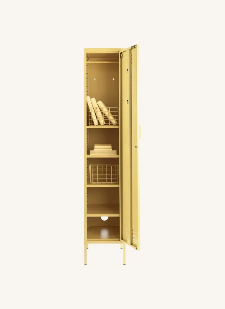 Mustard Made - İnce Metal Dolap | Soluk sarı
