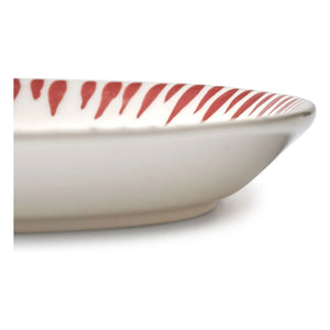 Serax - Baazar ovale Servierplatte, Waww La Table - 2er Set | Rot