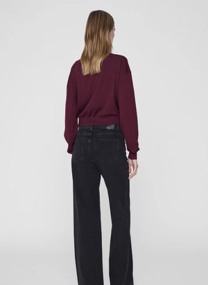 Anine Bing - Sweat Mia Merino yün | Bordo