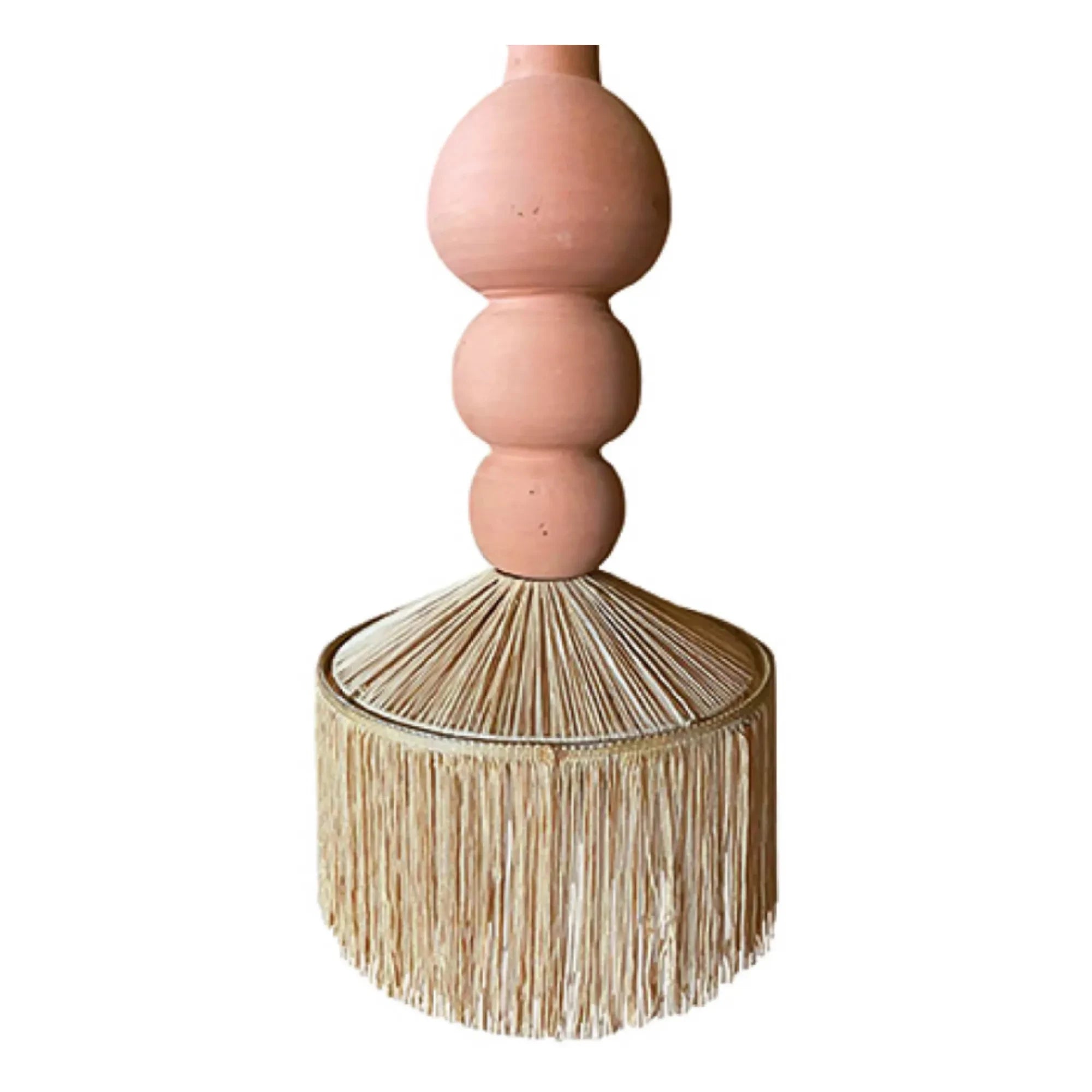 Honoré - Henriette sarkıt lamba, rafya ve püsküller | Terracotta