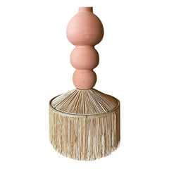 Honoré - Henriette sarkıt lamba, rafya ve püsküller | Terracotta
