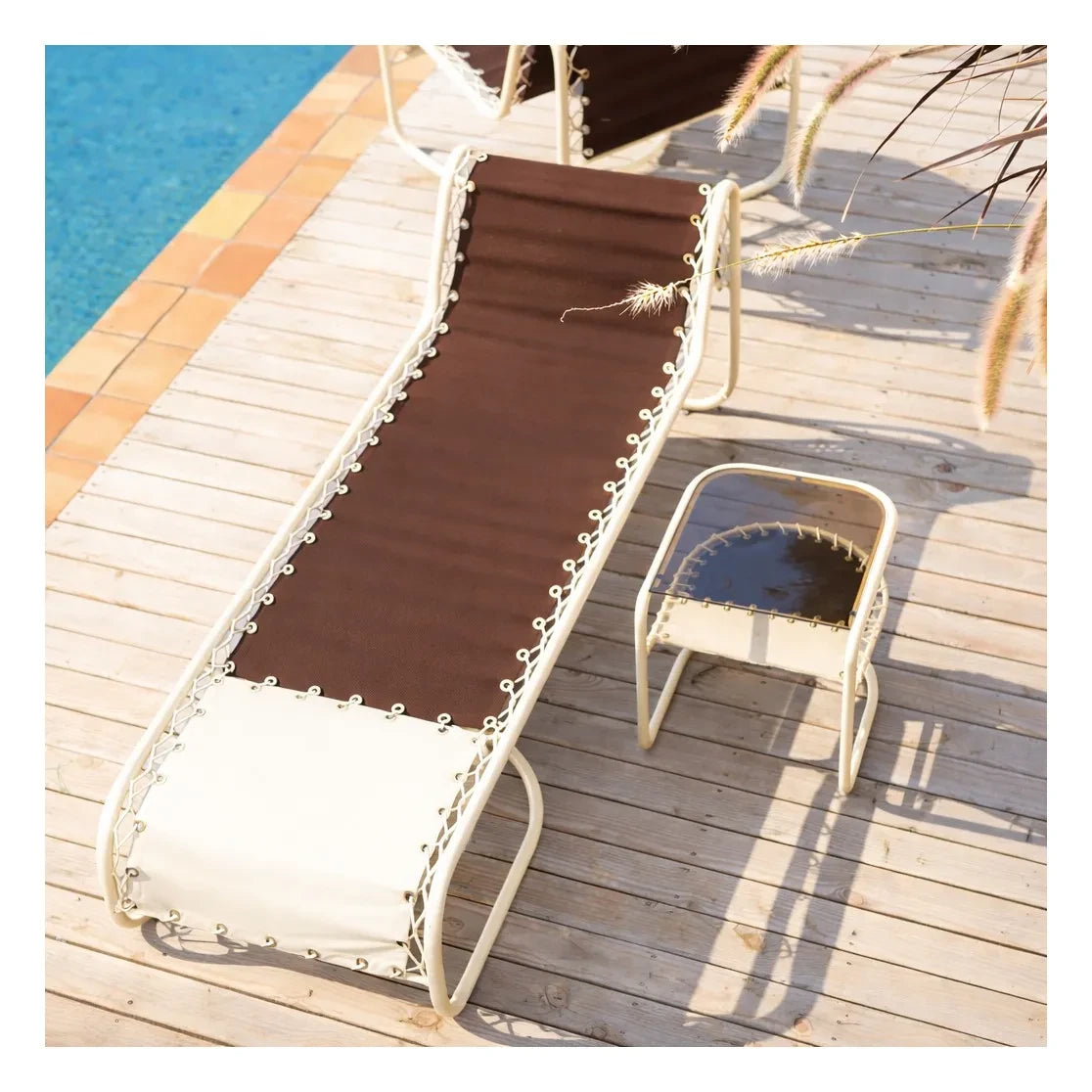 Honoré - Campo Outdoor Şezlong  | Kahverengi