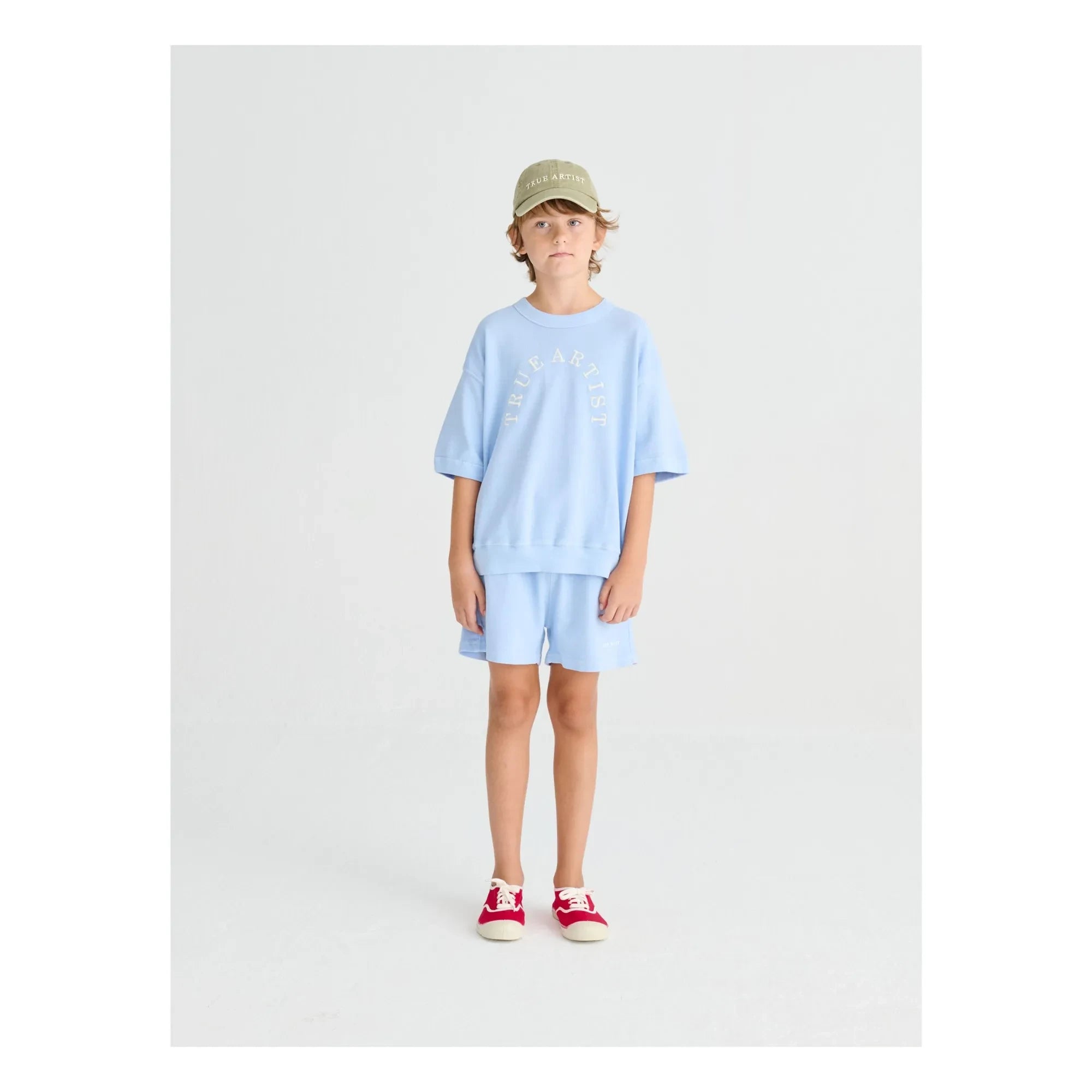 True Artist - Short Sleeve Sweatshirt No.12 Organic Cotton | Light Blue