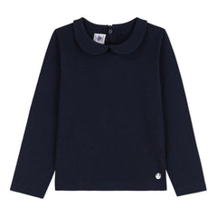 Petit Bateau - Coving Peter Pan Yaka Tişört | Lacivert