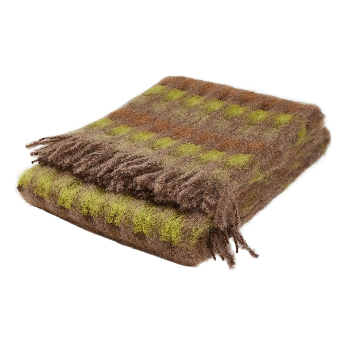 Mantas Ezcaray - Manta de mohair Mia | Verde