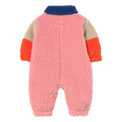 Tinycottons - Piloto estilo sherpa de color liso | Azul marino