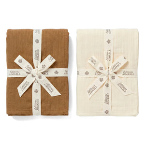 Editions Aimable - Léon müslin bebek seti | Hazel Gauze