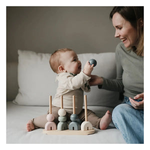 Mushie - Stacking Shaped Toy | Blue