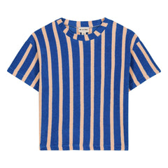 We Are Kids - Jordan Gestreiftes Bio-Baumwoll-T-Shirt | Blau
