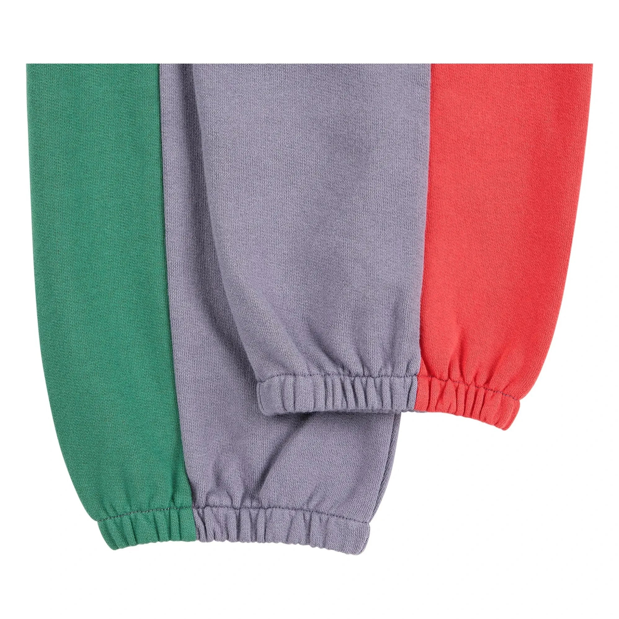 Bobo Choses - Color Block Organic Cotton Joggers | Mauve