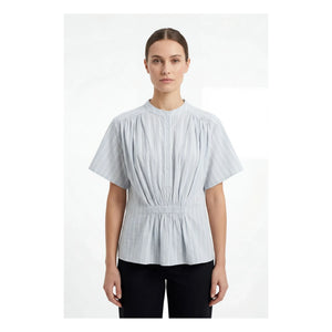 BELLEPIECE - Çizgili bluz Patrizia Cotton | Açık mavi