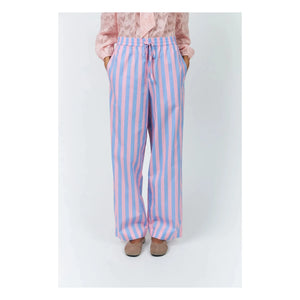 Lollys Laundry - Rita Gestreifte Baumwollhose | Blau