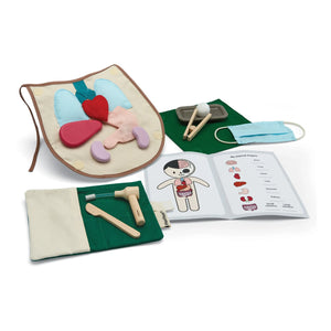 Plan Toys - Kauçuk Ahşap Cerrah Seti Oyuncak