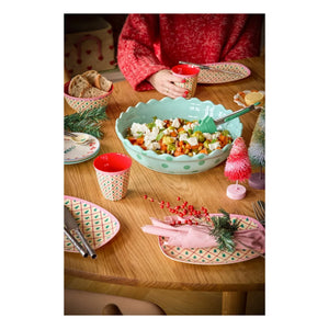 Rice - Melamine Glass Pine Trees | Cream