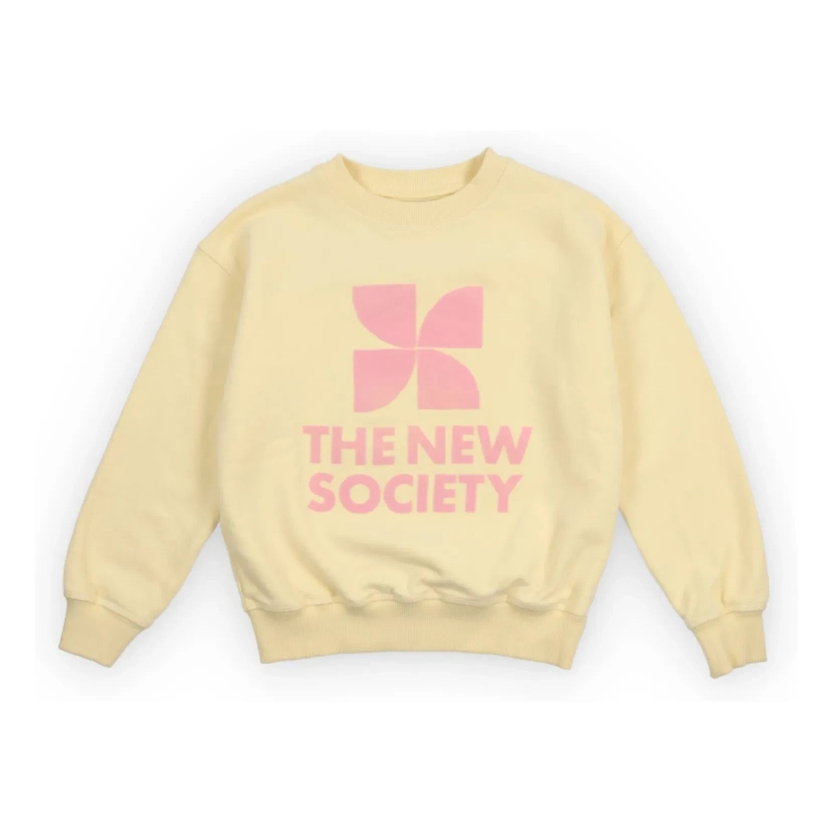 the new society - TNS Logolu sweatshirt | Soluk sarı
