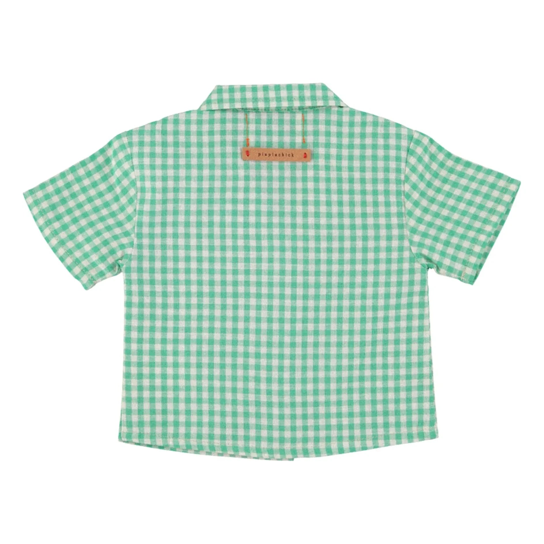 Piupiuchick - Organik Pamuklu Gingham Gömlek | Turkuaz