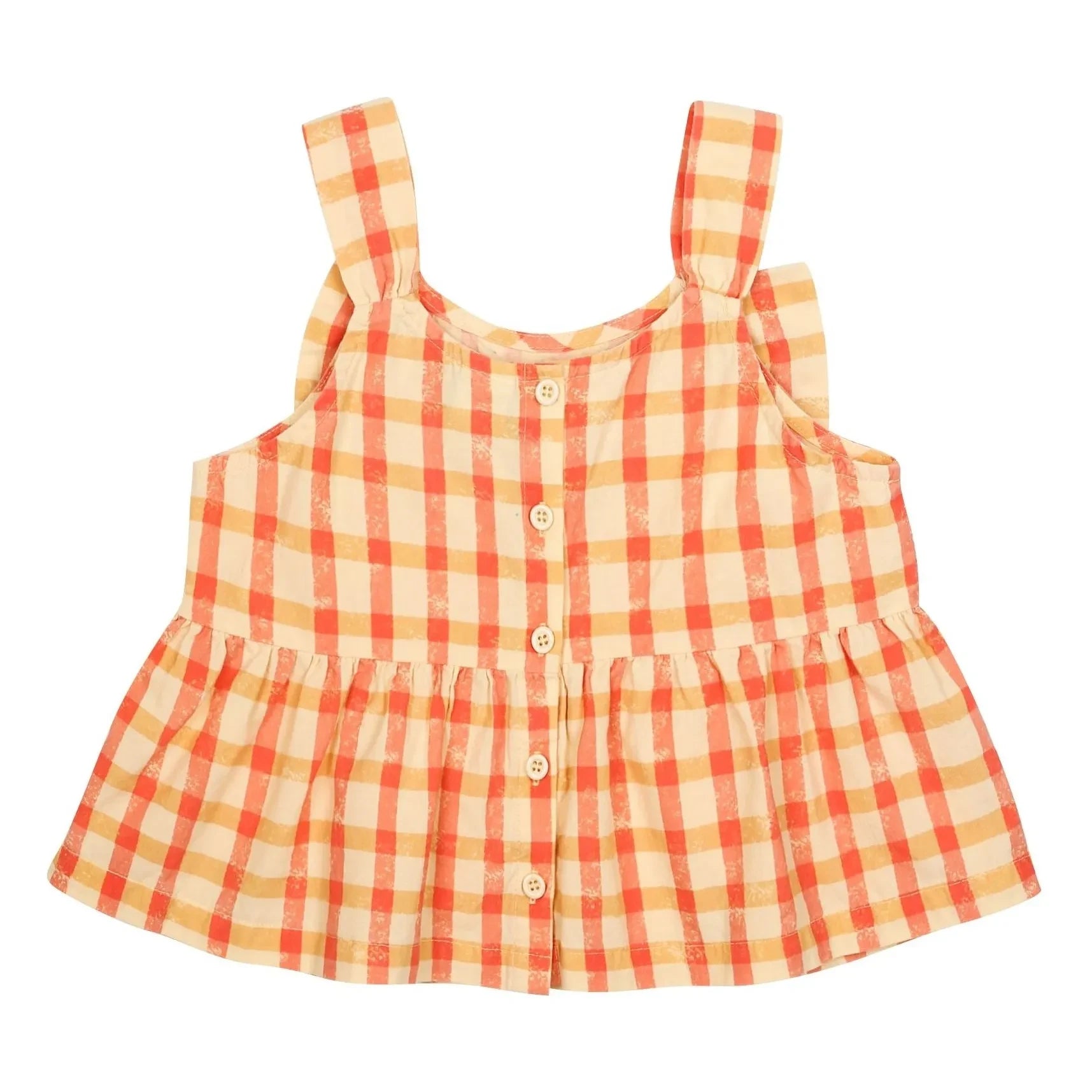Jelly Mallow - Carreaux Knoten-Top | Gelb
