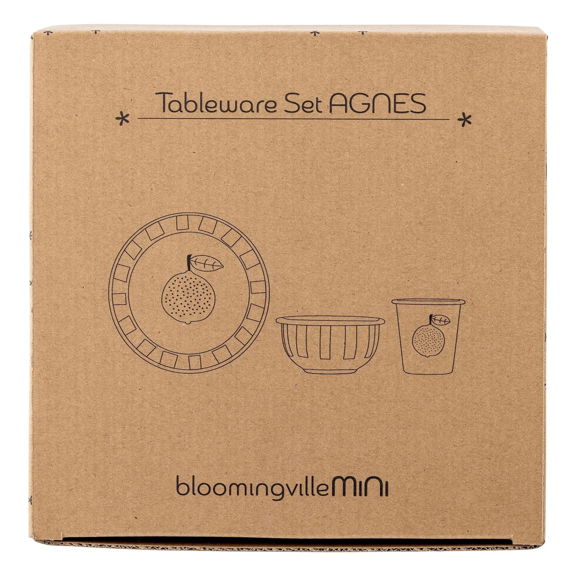 Bloomingville Mini - Agnès Email-Geschirrset | Weiß