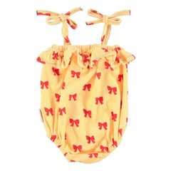 Piupiuchick - Organic Terry Tied Jumpsuit | Yellow