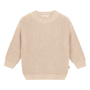 Yuki - Thick Organic Cotton Sweater | Ecru