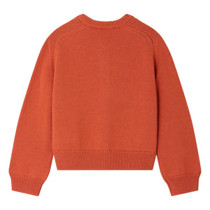 Bonpoint - Elisea Wool Cardigan | Blood Orange