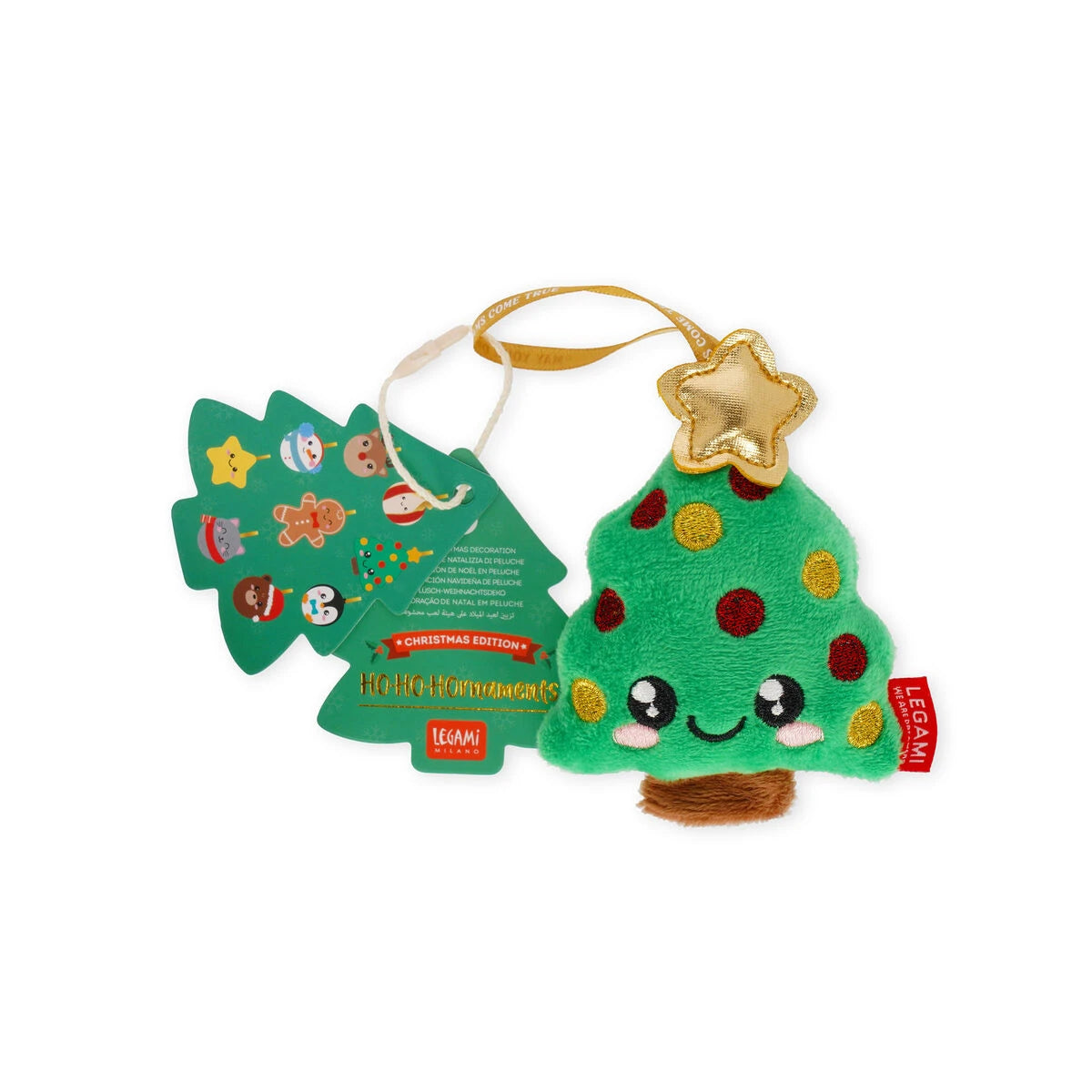 Legami - Juguete de Peluche Decoración de Navidad - Árbol - Oh-Oh-Ohrnaments