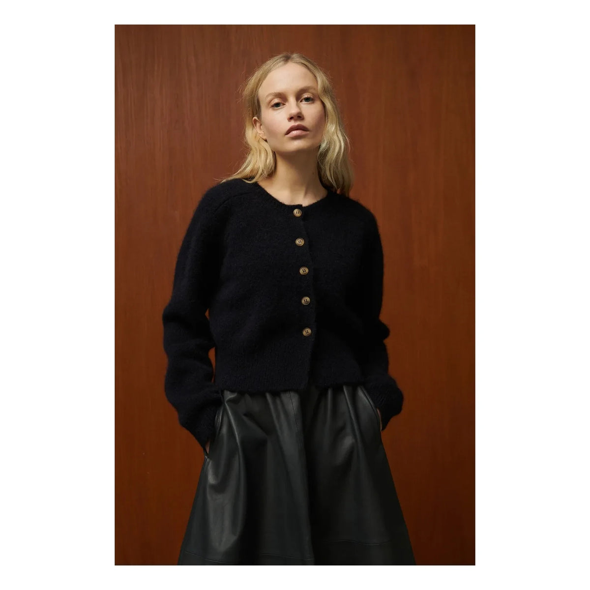 BELLEPIECE - Lenny Wool Cardigan | Navy