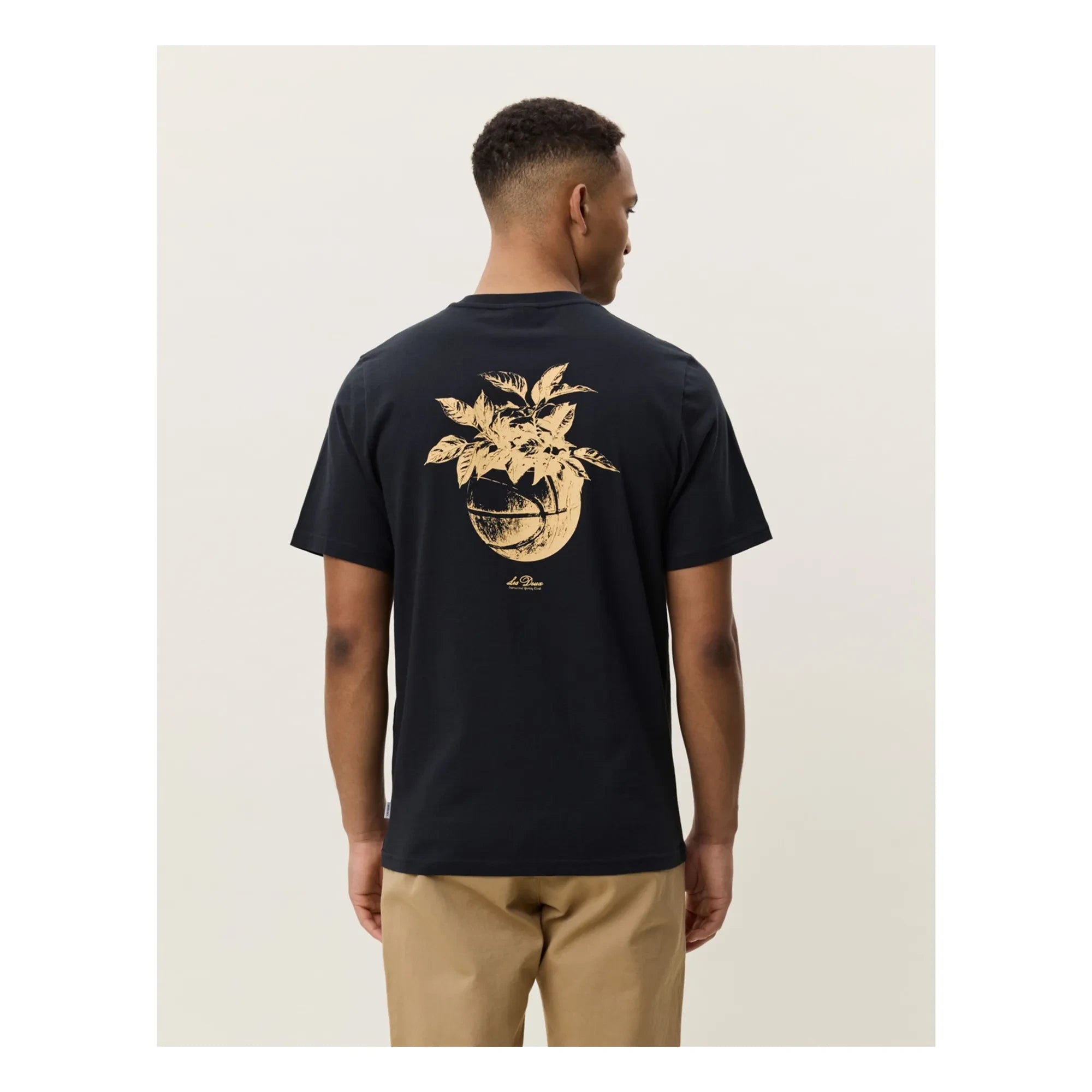 Les Deux - Camiseta Plant | Negro azulado