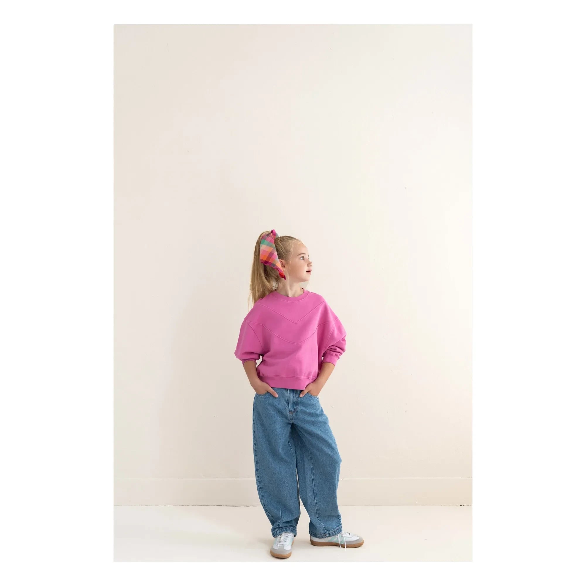 Jenest - Tammie organik pamuk sweatshirt | Fuşya
