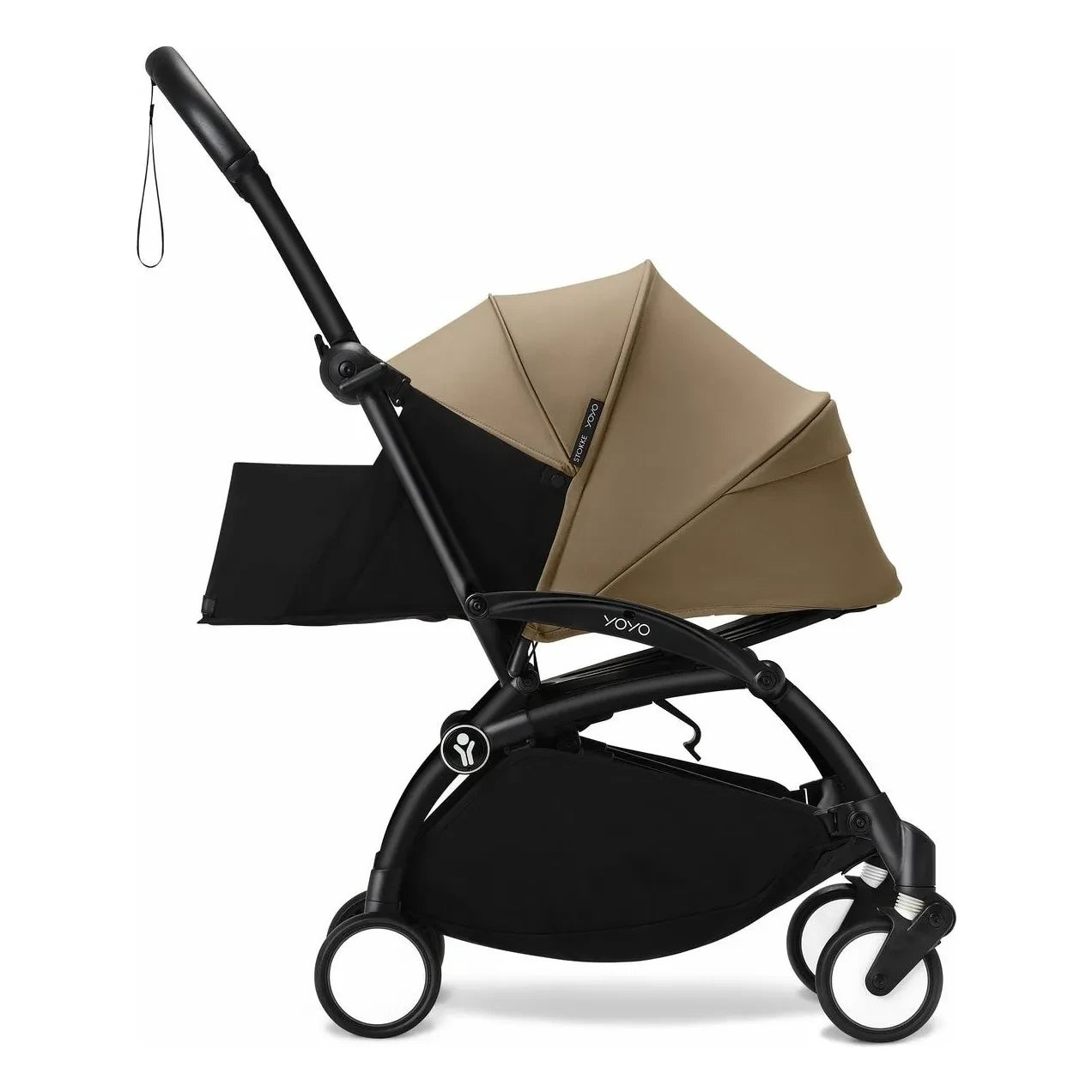 Stokke® - YOYO³ 0+ yenidoğan bebek arabası Siyah çerçeve | Toffee